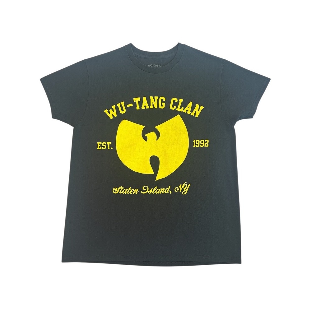 Wu-Tang Clan T-Shirt Large Yellow W Logo Rap Tee Hip Hop Staten Island